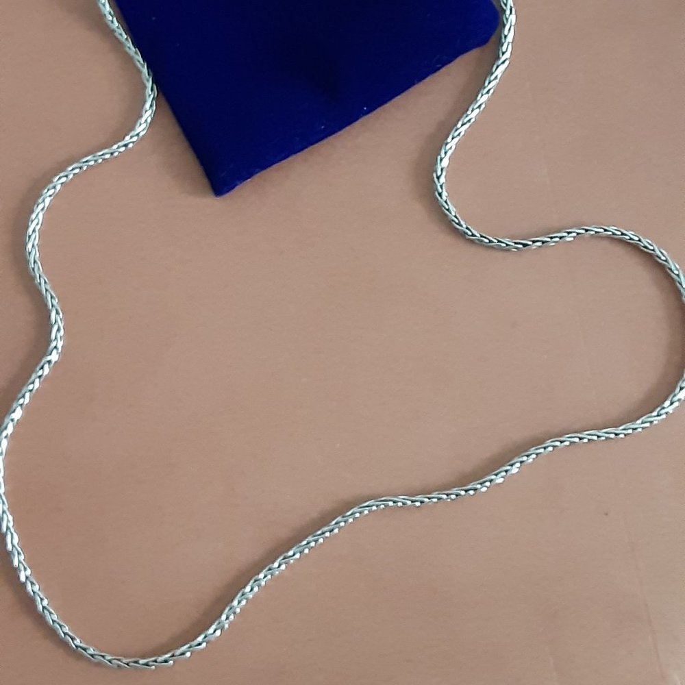 Artisan Crafted Sterling Silver 20" Tulang Naga Link Necklace